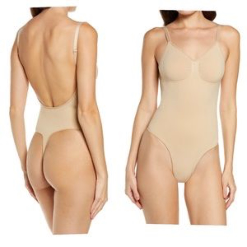 SKIMS Seamless Sculpt Low Back Thong Bodysuit